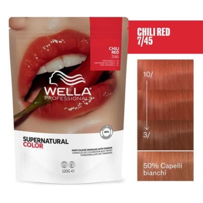 2 - Wella Supernatural Color hair colour Red 120 g