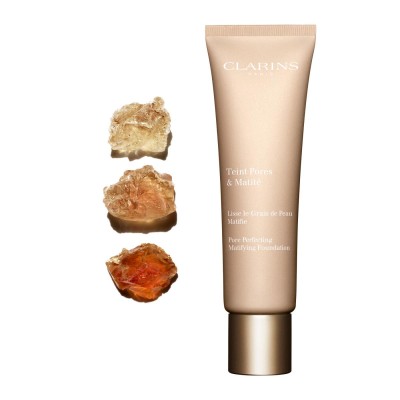 1 - Clarins Teint Pores & Matité 02 Nude Beige 30 ml
