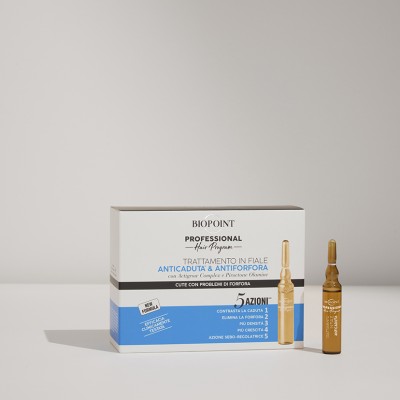 1 - Biopoint Trattamento in fiale Anticaduta & Antiforfora (Uomo-blu) 7mlx10 fiale