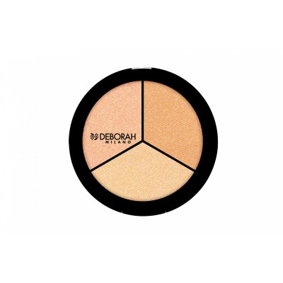 1 - Deborah Milano Trio Highlighter Palette 5g
