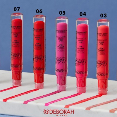 1 - Deborah Milano Fluid Velvet Mat 06 Iconic Red 4.5g