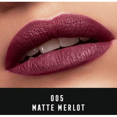 1 - Max Factor Lipfinity Velvet Matte, 005 Matte Merlot, 4ml