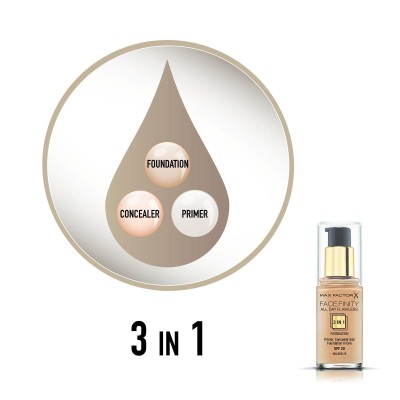 1 - Max Factor Facefinity All Day Flawless 3 in 1, 075 Golden, 30ml