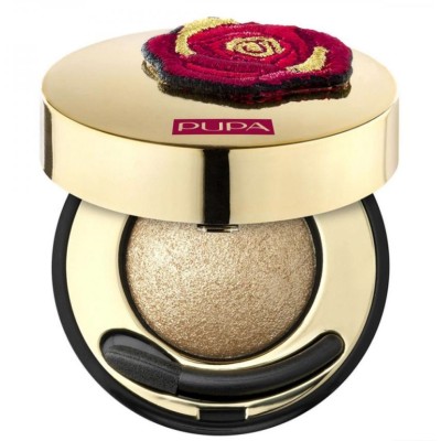 1 - PUPA Milano Rock & Rose 3D Eyeshadow 001 Audacious Gold 1.6g