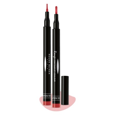 1 - Rouge Baiser Rouge Contour Et Couleur Rouge Franc 03