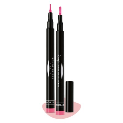 1 - Rouge Baiser Rouge Contour Et Couleur Rose 07