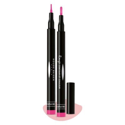 1 - Rouge Baiser Rouge Contour Et Couleur Fuchsia 08