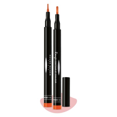 1 - Rouge Baiser Rouge Contour Et Couleur Orange 11