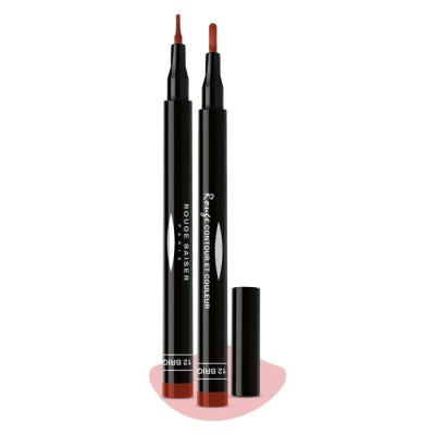 1 - Rouge Baiser Rouge Contour Et Couleur Brique 12