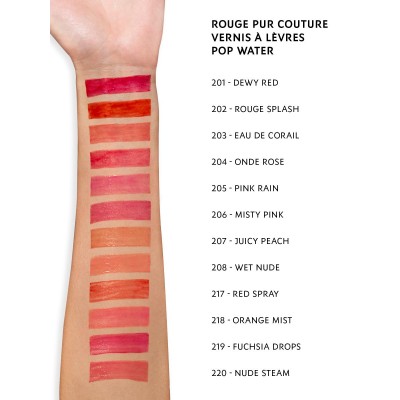 1 - Yves Saint Laurent Vernis à Lèvres Pop Water lucidalabbra 6 ml 208 Wet Nude
