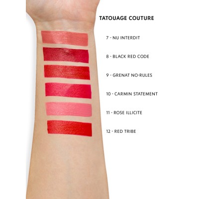 1 - Yves Saint Laurent Tatouage Couture Matte Stain, 08 Black Red Code, 6ml