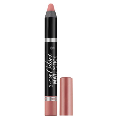 1 - Deborah Milano 24ore Velvet Mat Lipstick 01 Nude Beige 1.66g