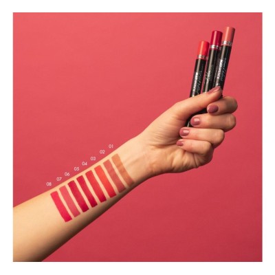 1 - Deborah Milano 24ore Velvet Mat Lipstick Nude Rose 2 1.66g