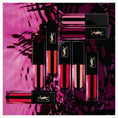 1 - Yves Saint Laurent Vernis À Lèvres Water Stain, 615 Ruby Wave, 6ml