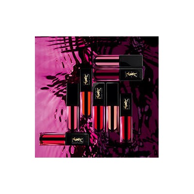 1 - Yves Saint Laurent Rouge Pur Couture Vernis À Lèvres Water Stain lucidalabbra 606 Rosewood Flow