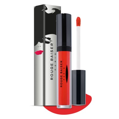 1 - Rouge Baiser Laque à Lèvres Évidemment Vinyle 709 Rouge Orange 4.2ml
