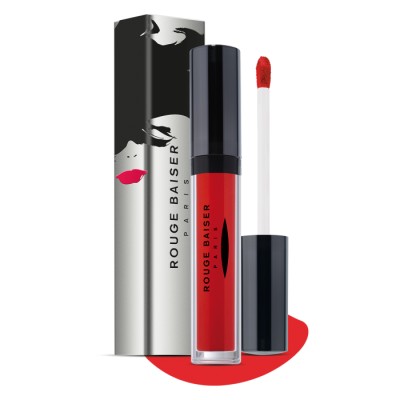 1 - Rouge Baiser Laque à Lèvres Évidemment Vinyle 710 Rouge Vibrant 4.2ml