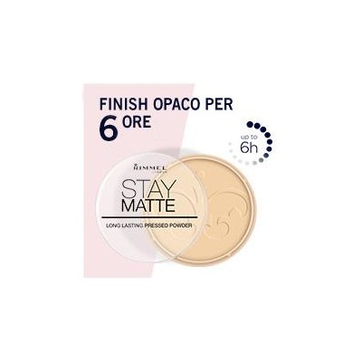 1 - Rimmel Stay Matte Pressed Powder, Peach Glow, 14g