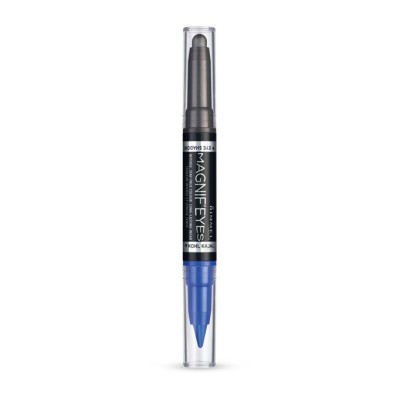 1 - Rimmel Magnif’eyes Double Ended Shadow + Liner 004 eyeliner Solido Dark Side of Blue