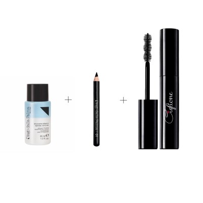 1 - Diego dalla Palma Kit ciglione mascara biphasic remover + minisize black eye pencil 01