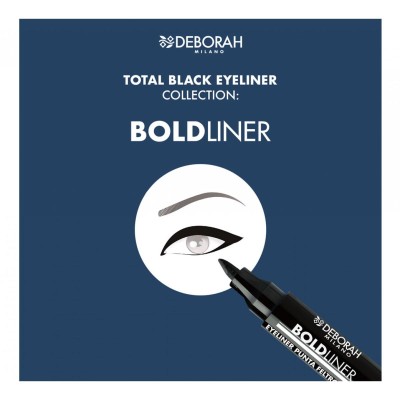 1 - Deborah Milano Boldliner Eyeliner Black 2.4g