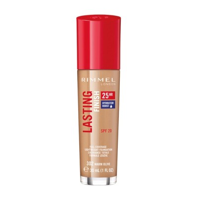 1 - Rimmel Lasting Finish 25H 302 Warm Olive 30ml