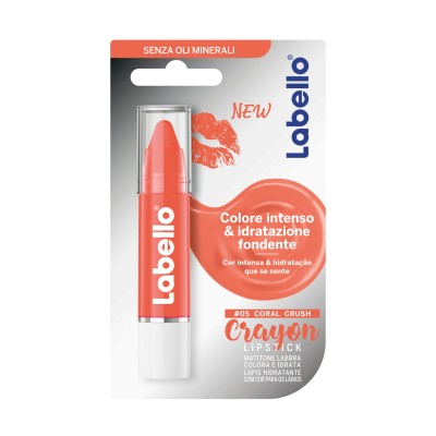 1 - Labello Crayon Lipstick 05 Coral Crush 3 g