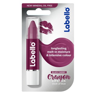 1 - Labello Crayon Lipstick Black Cherry burrocacao Balsamo per labbra Donna 3 g