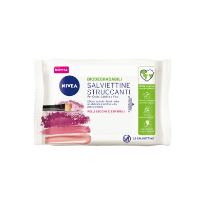 1 - NIVEA Salviettine Struccanti Biodegradabili Makeup cleansing wipes