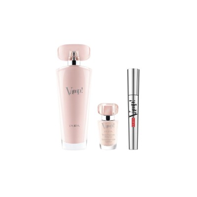 1 - PUPA Milano Vamp! Pink Eau De Parfum 100 ml + VAMP! Mascara + Vamp! Smalto Profumato Effetto Gel