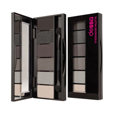 1 - deBBY on theGO eye shadow 01 Smokey black new york Matte
