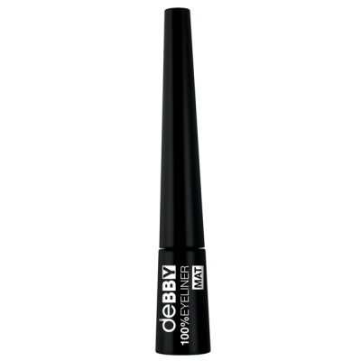1 - deBBY mat&METAL eyeliner liquid 02 Black mat
