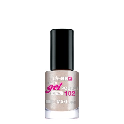 1 - deBBY Gel Pocket 102 silver metal 4.5ml