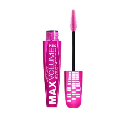 1 - wet n wild Max Volume Plus Waterproof mascara Amp'd Black