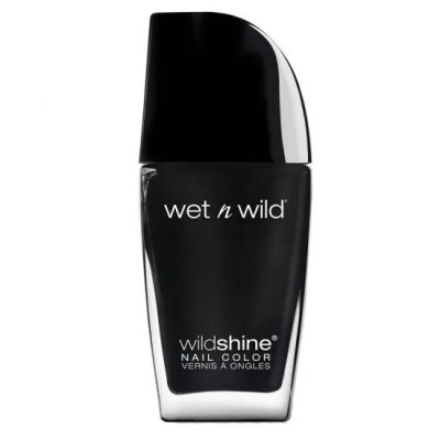 1 - wet n wild Wild Shine Nail Color, Black Crème, 12.3ml