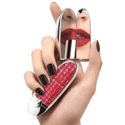 1 - Guerlain Rouge G The Double Mirror Case Tweed In Paris