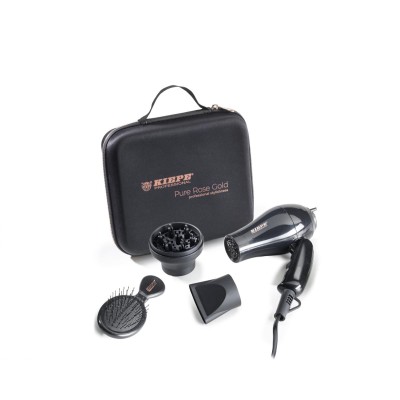 1 - KIEPE Professional 900-1000W, detangling mini-brush, portable protective case, 680g