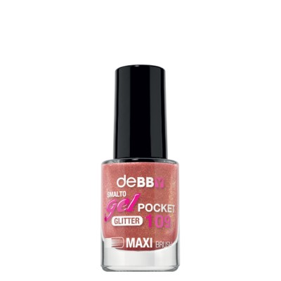 1 - deBBY gelPOCKET 109 glitter gold rose