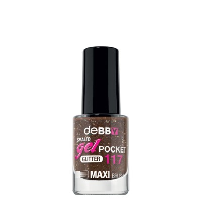 1 - deBBY gelPOCKET 117 glitter brown