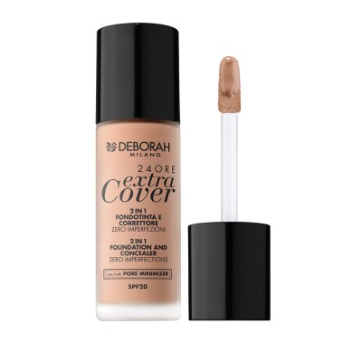 1 - Deborah Milano 24ore Extra Cover Foundation 04 Apricot 30 ml