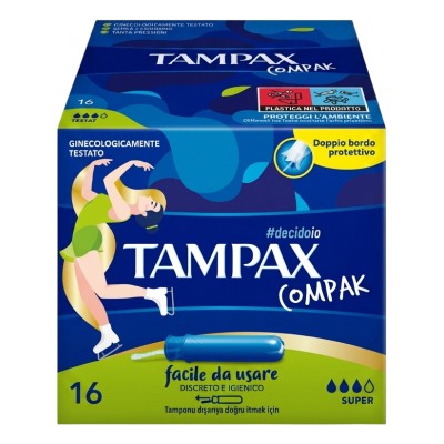 1 - TAMPAX Compak Super Assorbente interno 16 pz