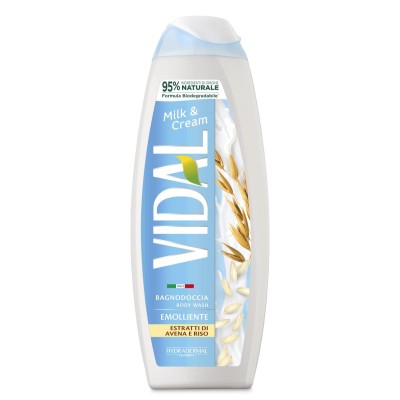 1 - Vidal Milk & Cream 500 ml Shower gel Body