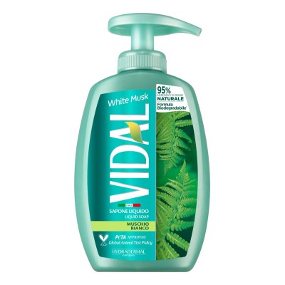 1 - Vidal White Musk 300 ml Sapone liquido 1 pz