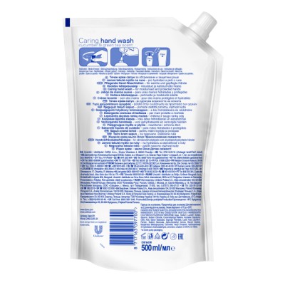 1 - Dove Caring Hand Wash Cucumber & Green Tea Scent 500 ml Sapone liquido 1 pz