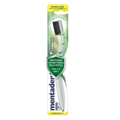 1 - Mentadent P Setole Con Antibatterico toothbrush Green, White Adult