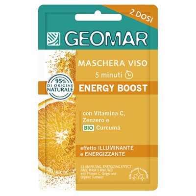 1 - GEOMAR Maschera Viso Energy Boost 2x7,5ml