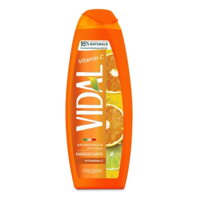 1 - Vidal Vitamina C 500 ml Gel doccia Corpo Lime, Arancione