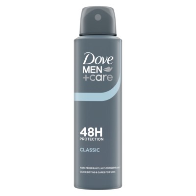 1 - Dove Men + Care Classic Antiperspirant Deodorant Spray Uomo Deodorante spray 150 ml 1 pz