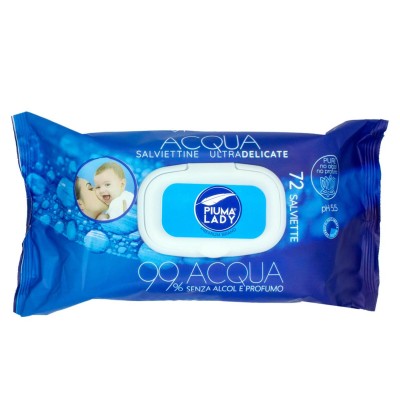 1 - Piuma Lady Salviette – ACQUA salvietta per bambino 72 pz