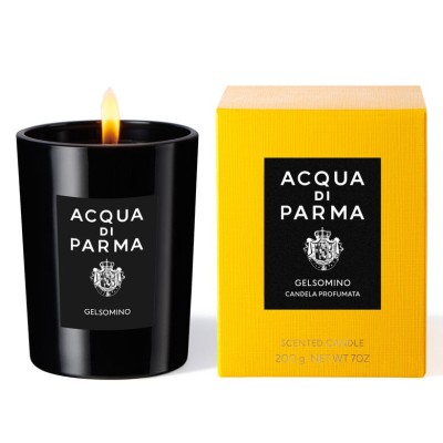 2 - Acqua di Parma Gelsomino candela di cera Cilindro Nero 1 pz